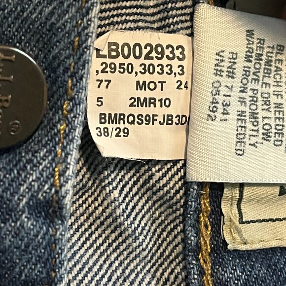 LL Bean Jeans Men’s 38x29 Classic Fit Straight Denim Medium Wash Preppy Blue - Picture 8 of 13